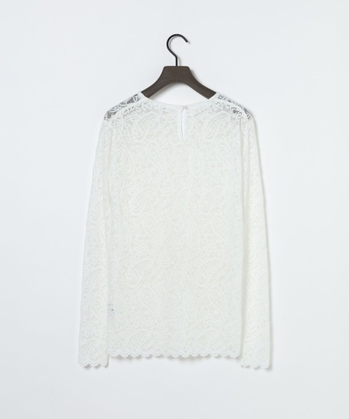 eL(エル)の「【eL】Lace Mesh Pullover/1068002(シャツ/ブラウス・レディース・オフホワイト/ブラック・FREE)」の16枚目の写真