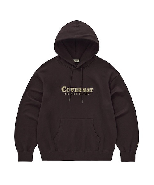 COVERNAT（カバーナット）の「CENTER LOGO HOODIE（パーカー・メンズ・ダークパープル・SMALL/MEDIUM/LARGE/X-LARGE）」の2枚目の写真