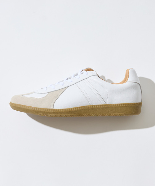 MEN'S MELROSE(メンズメルローズ)の「GERMAN TRAINER / ジャーマントレーナー | レザースニーカー(スニーカー・メンズ・ブラック/ホワイト/シルバー・37/40/36/41/42)」の7枚目の写真