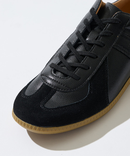 MEN'S MELROSE(メンズメルローズ)の「GERMAN TRAINER / ジャーマントレーナー | レザースニーカー(スニーカー・メンズ・ブラック/ホワイト/シルバー・37/40/36/41/42)」の22枚目の写真