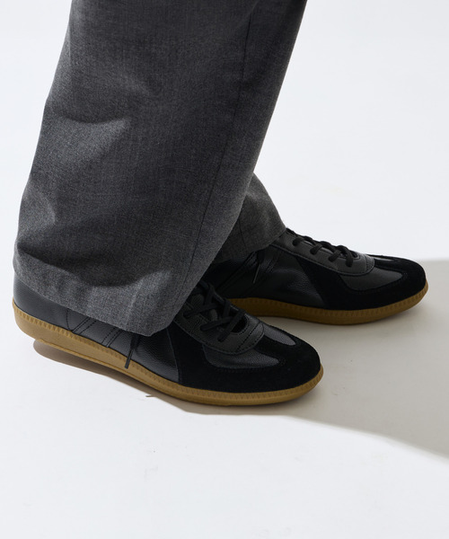 MEN'S MELROSE(メンズメルローズ)の「GERMAN TRAINER / ジャーマントレーナー | レザースニーカー(スニーカー・メンズ・ブラック/ホワイト/シルバー・37/40/36/41/42)」の15枚目の写真
