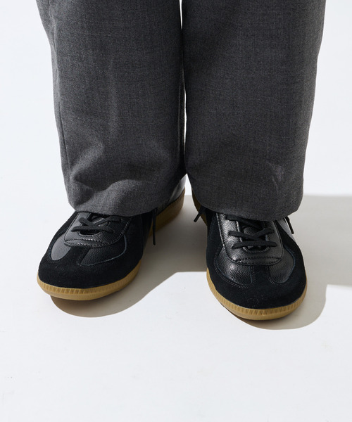 MEN'S MELROSE(メンズメルローズ)の「GERMAN TRAINER / ジャーマントレーナー | レザースニーカー(スニーカー・メンズ・ブラック/ホワイト/シルバー・37/40/36/41/42)」の16枚目の写真