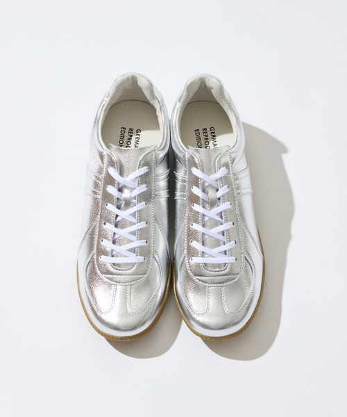 MEN'S MELROSE(メンズメルローズ)の「GERMAN TRAINER / ジャーマントレーナー | レザースニーカー(スニーカー・メンズ・ブラック/ホワイト/シルバー・37/40/36/41/42)」の17枚目の写真