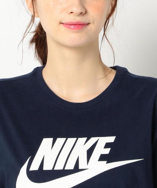 NIKE(ナイキ)の「NIKE Futura Icon Tシャツ/NIKE FUTURA ICON T(Tシャツ/カットソー・レディース・ホワイト/ネイビー・フリー)」の6枚目の写真