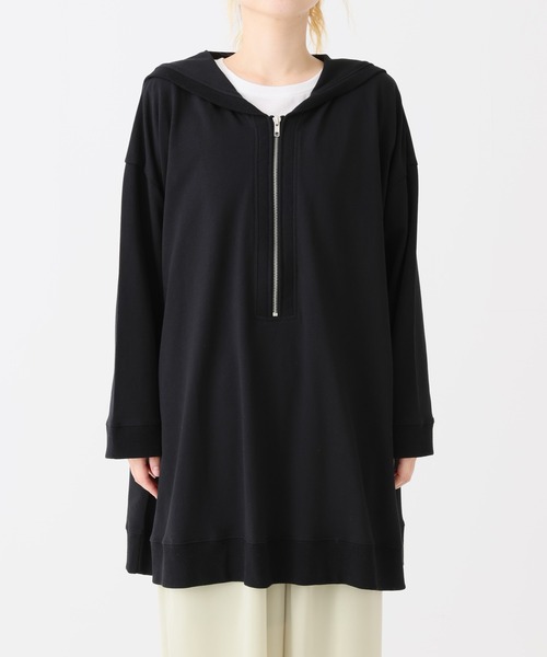 HEART MARKET(ハートマーケット)の「ミニ裏毛セーラーカラーチュニック(チュニック・レディース・ブラック/グレー/ダークパープル/オートミール・FREE)」の19枚目の写真