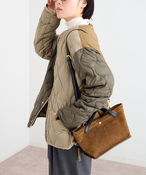 TAION(タイオン)の「TAION / タイオン MILITARY M65 LINER SHORT DOWN JKT(ダウンジャケット/コート・レディース・ブラック/ベージュ/サファリグリーン/その他・MEDIUM)」の7枚目の写真