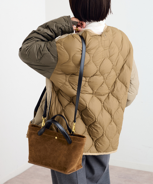 TAION(タイオン)の「TAION / タイオン MILITARY M65 LINER SHORT DOWN JKT(ダウンジャケット/コート・レディース・ブラック/ベージュ/サファリグリーン/その他・MEDIUM)」の8枚目の写真