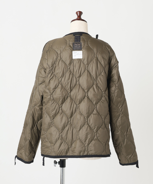 TAION(タイオン)の「TAION / タイオン MILITARY M65 LINER SHORT DOWN JKT(ダウンジャケット/コート・レディース・ブラック/ベージュ/サファリグリーン/その他・MEDIUM)」の22枚目の写真