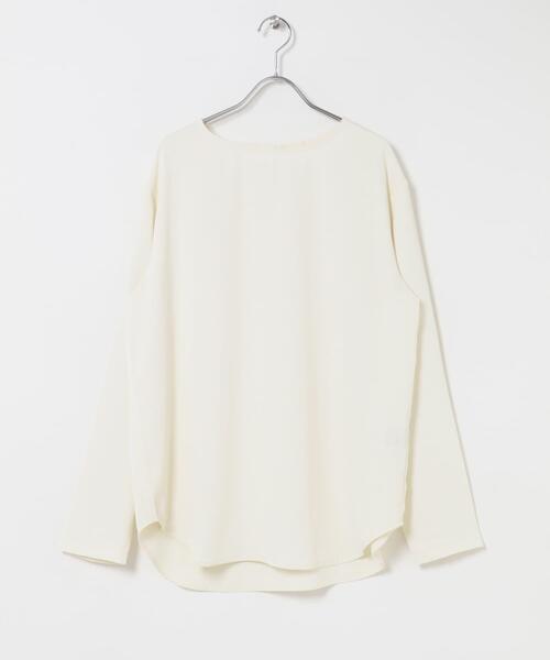 ITEMS URBANRESEARCH(アイテムズ アーバンリサーチ)の「ノーカラーブラウス(シャツ/ブラウス・レディース・ブラック/ホワイト系その他・FREE)」の8枚目の写真