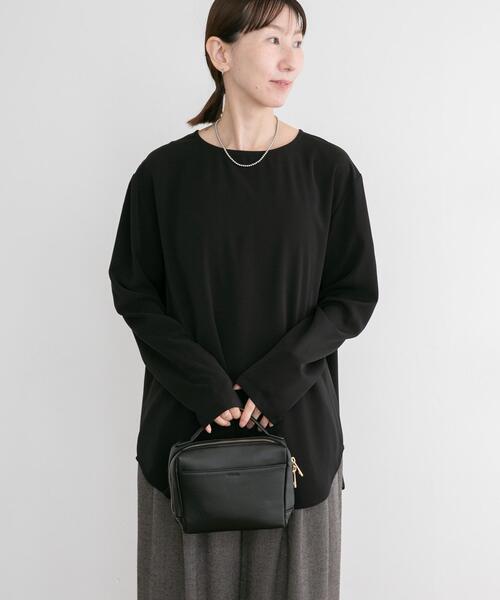 ITEMS URBANRESEARCH(アイテムズ アーバンリサーチ)の「ノーカラーブラウス(シャツ/ブラウス・レディース・ブラック/ホワイト系その他・FREE)」の12枚目の写真
