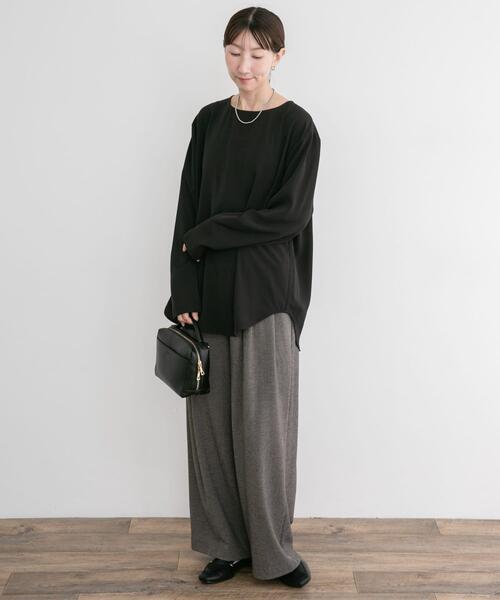 ITEMS URBANRESEARCH(アイテムズ アーバンリサーチ)の「ノーカラーブラウス(シャツ/ブラウス・レディース・ブラック/ホワイト系その他・FREE)」の13枚目の写真