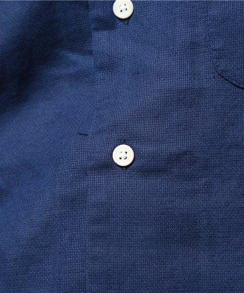 SENSE OF PLACE by URBAN RESEARCH（センスオブプレイスバイアーバンリサーチ）の「B パナマVネックシャツ(7分袖)（シャツ/ブラウス・メンズ・カーキ/インディゴブルー・LARGE/MEDIUM）」の10枚目の写真