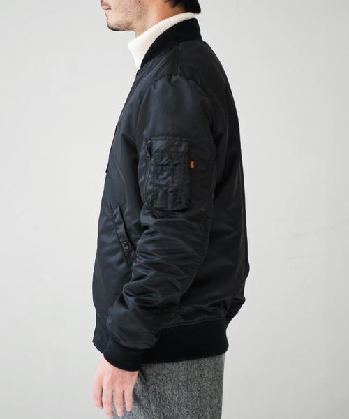 ※ALPHA（アルファ）の「【WEB限定】[アルファ]BC★★ ALPHA SKA/MA-1 リバーシブルブルゾン（MA-1・メンズ・ブラック/ネイビー・SMALL/MEDIUM/LARGE）」の16枚目の写真