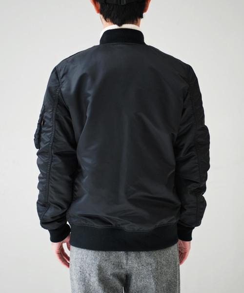 ※ALPHA（アルファ）の「【WEB限定】[アルファ]BC★★ ALPHA SKA/MA-1 リバーシブルブルゾン（MA-1・メンズ・ブラック/ネイビー・SMALL/MEDIUM/LARGE）」の17枚目の写真