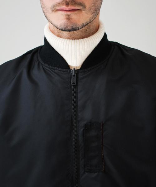 ※ALPHA（アルファ）の「【WEB限定】[アルファ]BC★★ ALPHA SKA/MA-1 リバーシブルブルゾン（MA-1・メンズ・ブラック/ネイビー・SMALL/MEDIUM/LARGE）」の18枚目の写真