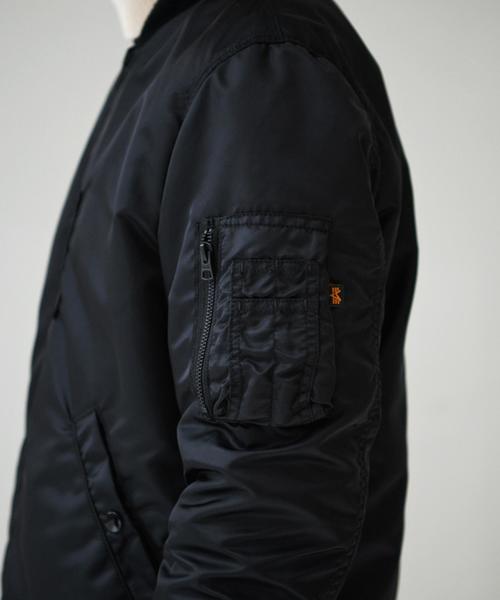 ※ALPHA（アルファ）の「【WEB限定】[アルファ]BC★★ ALPHA SKA/MA-1 リバーシブルブルゾン（MA-1・メンズ・ブラック/ネイビー・SMALL/MEDIUM/LARGE）」の19枚目の写真