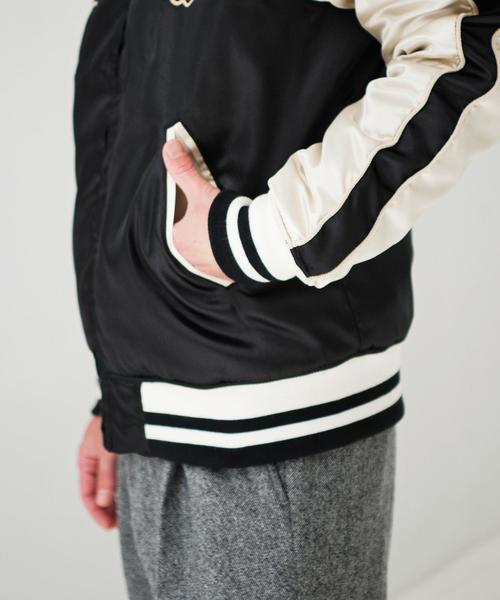 ※ALPHA（アルファ）の「【WEB限定】[アルファ]BC★★ ALPHA SKA/MA-1 リバーシブルブルゾン（MA-1・メンズ・ブラック/ネイビー・SMALL/MEDIUM/LARGE）」の14枚目の写真