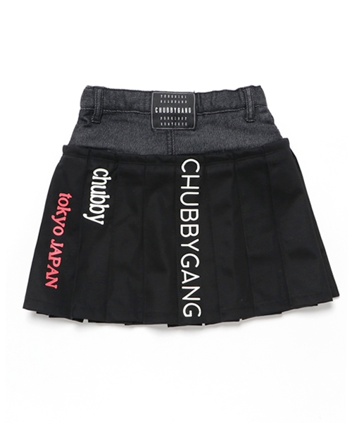 CHUBBYGANG（チャビーギャング）の「切替デザインプリーツスカート（スカート・キッズ・ブラック・110/130/150/140/160/120/100）」の2枚目の写真