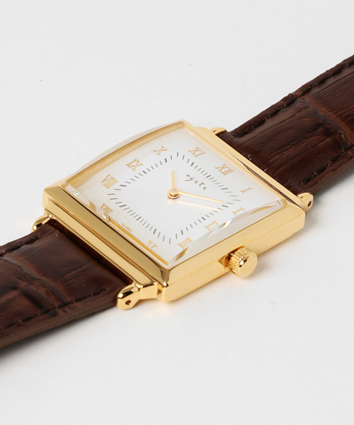 【新品未使用】agete ゴールド 時計 スクエア Limited Edition》スクエアフェイスジュエリーウォッチ