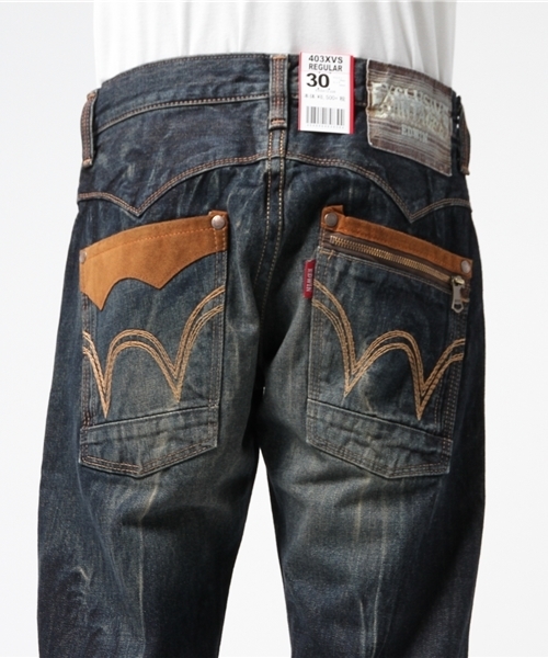 EDWIN(エドウィン)の「【EDWIN】403XVSレギュラーストレート アンティークウォッシュ(デニムパンツ・メンズ・インディゴブルー・34inch/32inch/36inch/28inch/26inch/30inch)」の6枚目の写真