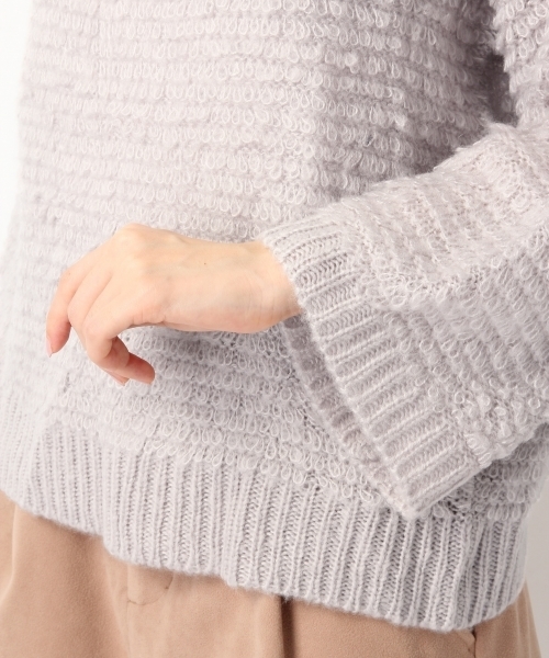 Heather（ヘザー）の「ループヤーンニットプルオーバー　　742289（ニット/セーター・レディース・ミント/ピンク系その他/パープル系その他・ONE SIZE）」の11枚目の写真