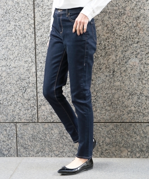 LEPSIM（レプシィム）の「ストレッチデニムスリムパンツ　737619（デニムパンツ・レディース・オフホワイト/ブルー/ワンウォッシュ/ブルー系その他・MEDIUM/LARGE/SMALL）」の4枚目の写真