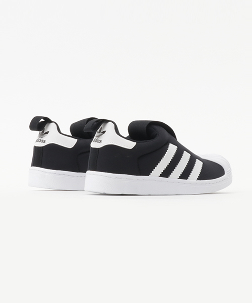 adidas(アディダス)の「adidas/アディダス SS 360 C/スーパースター 360 C(スリッポン・キッズ・ブラック×ホワイト・19.0cm/20.0cm/17.0cm/21.0cm/18.0cm)」の4枚目の写真