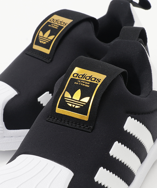 adidas(アディダス)の「adidas/アディダス SS 360 C/スーパースター 360 C(スリッポン・キッズ・ブラック×ホワイト・19.0cm/20.0cm/17.0cm/21.0cm/18.0cm)」の7枚目の写真