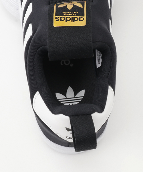 adidas(アディダス)の「adidas/アディダス SS 360 C/スーパースター 360 C(スリッポン・キッズ・ブラック×ホワイト・19.0cm/20.0cm/17.0cm/21.0cm/18.0cm)」の8枚目の写真
