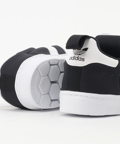 adidas(アディダス)の「adidas/アディダス SS 360 C/スーパースター 360 C(スリッポン・キッズ・ブラック×ホワイト・19.0cm/20.0cm/17.0cm/21.0cm/18.0cm)」の9枚目の写真