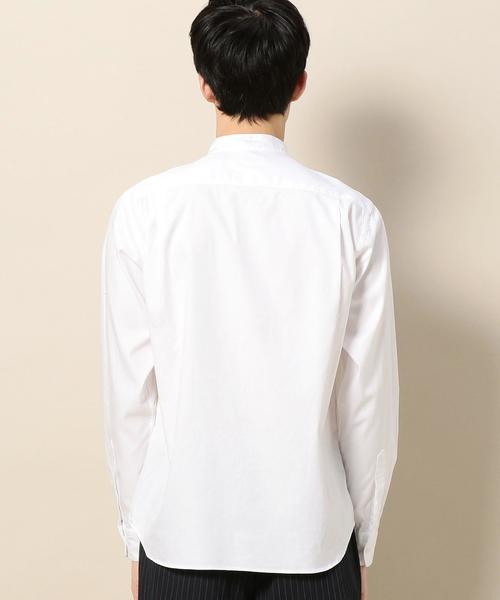 BEAUTY&YOUTH UNITED ARROWS（ビューティーアンドユースユナイテッドアローズ）の「BY ホワイト ピンオックス バンドカラー シャツ ◆（シャツ/ブラウス・メンズ・ホワイト・LARGE/X-SMALL/X-LARGE/MEDIUM/SMALL）」の2枚目の写真