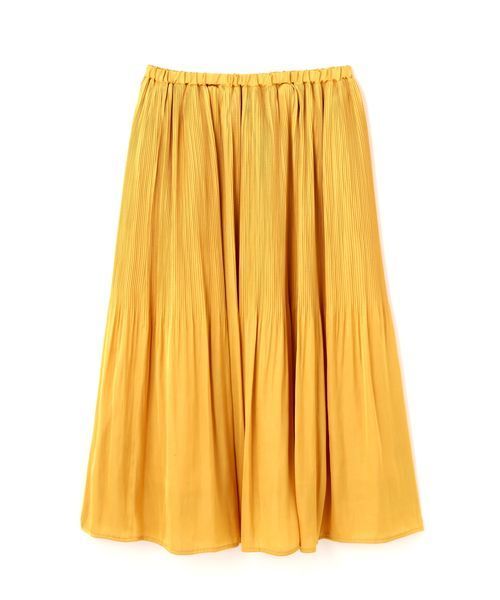 N.（N. Natural Beauty Basic）（エヌエヌナチュラルビューティーベーシック）の「【一部追加生産】◆消しプリーツフレアミモレスカート（スカート・レディース・イエロー/ホワイト/ホワイト系その他/テラコッタ/ネイビー・MEDIUM）」の19枚目の写真