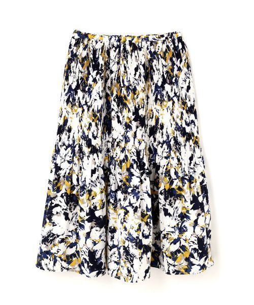 N.（N. Natural Beauty Basic）（エヌエヌナチュラルビューティーベーシック）の「【一部追加生産】◆消しプリーツフレアミモレスカート（スカート・レディース・イエロー/ホワイト/ホワイト系その他/テラコッタ/ネイビー・MEDIUM）」の13枚目の写真