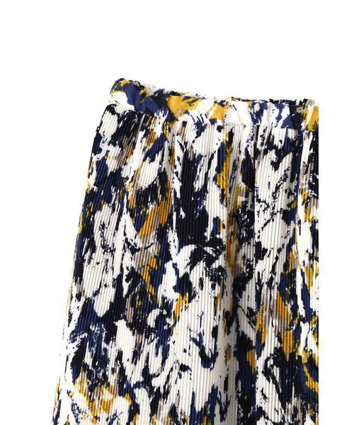 N.（N. Natural Beauty Basic）（エヌエヌナチュラルビューティーベーシック）の「【一部追加生産】◆消しプリーツフレアミモレスカート（スカート・レディース・イエロー/ホワイト/ホワイト系その他/テラコッタ/ネイビー・MEDIUM）」の14枚目の写真