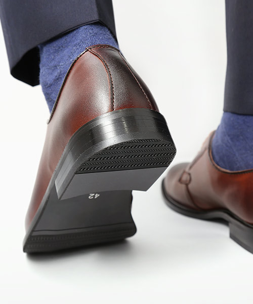 GUIONNET(ギオネ)の「GUIONNET PLANE TOE DERBY ギオネ スプリット レザー プレーントゥ ダービー 外羽根 ビジネス 革靴(ドレスシューズ・メンズ・モカ/ブラック/ブラウン系その他/ネイビー・25.0cm/26.5cm/24.5cm/25.5cm/27.0cm/26.0cm/24.0cm/30.0cm/29.0cm/28.0cm/27.5cm)」の11枚目の写真