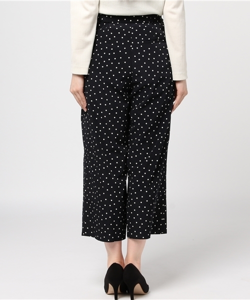 ANGLOBAL SHOP（アングローバルショップ）の「FORDMILLS / ドットデシンガウチョ（その他パンツ・レディース・ブラック/ホワイト×ネイビー・38/36）」の5枚目の写真
