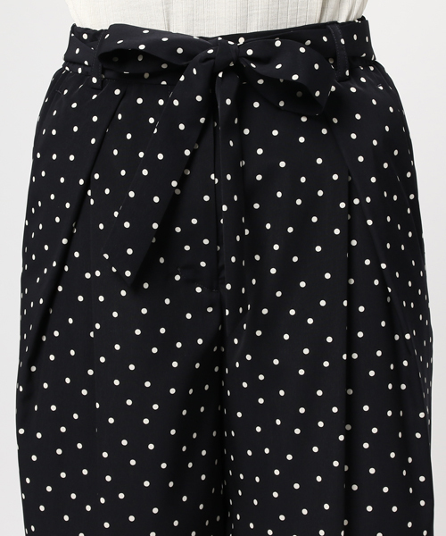 ANGLOBAL SHOP（アングローバルショップ）の「FORDMILLS / ドットデシンガウチョ（その他パンツ・レディース・ブラック/ホワイト×ネイビー・38/36）」の6枚目の写真