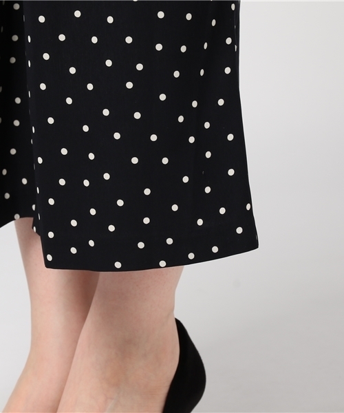 ANGLOBAL SHOP（アングローバルショップ）の「FORDMILLS / ドットデシンガウチョ（その他パンツ・レディース・ブラック/ホワイト×ネイビー・38/36）」の9枚目の写真