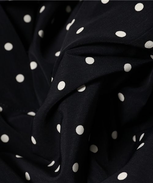 ANGLOBAL SHOP（アングローバルショップ）の「FORDMILLS / ドットデシンガウチョ（その他パンツ・レディース・ブラック/ホワイト×ネイビー・38/36）」の11枚目の写真