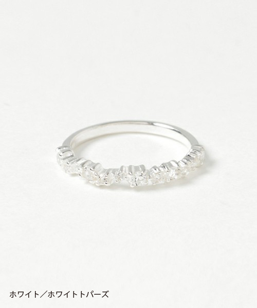 KU-CROISSANT（クークロワッサン）の「【CHOKAS】SV925 天然石リング（リング・レディース・ホワイト/ピンク/ブルー/クリア/ブラック・#14/#9/#11/#17/#13）」の12枚目の写真