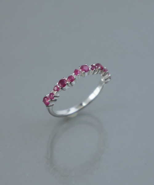 KU-CROISSANT（クークロワッサン）の「【CHOKAS】SV925 天然石リング（リング・レディース・ホワイト/ピンク/ブルー/クリア/ブラック・#14/#9/#11/#17/#13）」の4枚目の写真