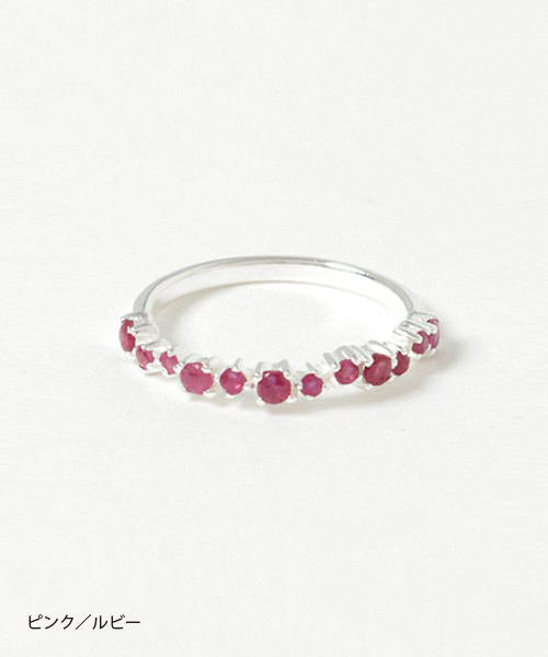 KU-CROISSANT（クークロワッサン）の「【CHOKAS】SV925 天然石リング（リング・レディース・ホワイト/ピンク/ブルー/クリア/ブラック・#14/#9/#11/#17/#13）」の10枚目の写真