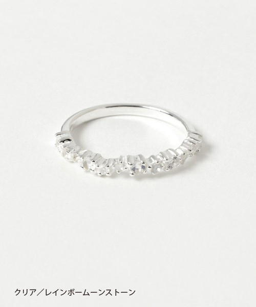 KU-CROISSANT（クークロワッサン）の「【CHOKAS】SV925 天然石リング（リング・レディース・ホワイト/ピンク/ブルー/クリア/ブラック・#14/#9/#11/#17/#13）」の9枚目の写真