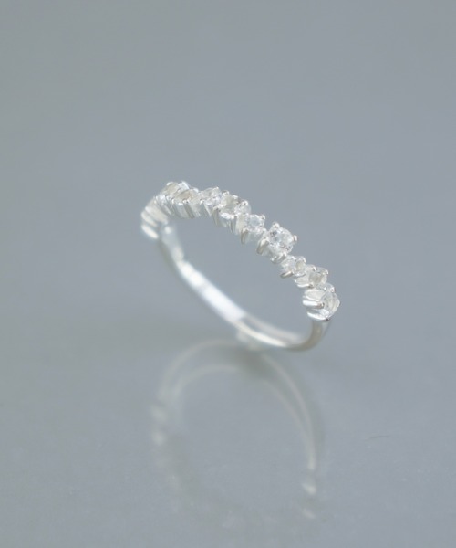 KU-CROISSANT（クークロワッサン）の「【CHOKAS】SV925 天然石リング（リング・レディース・ホワイト/ピンク/ブルー/クリア/ブラック・#14/#9/#11/#17/#13）」の7枚目の写真