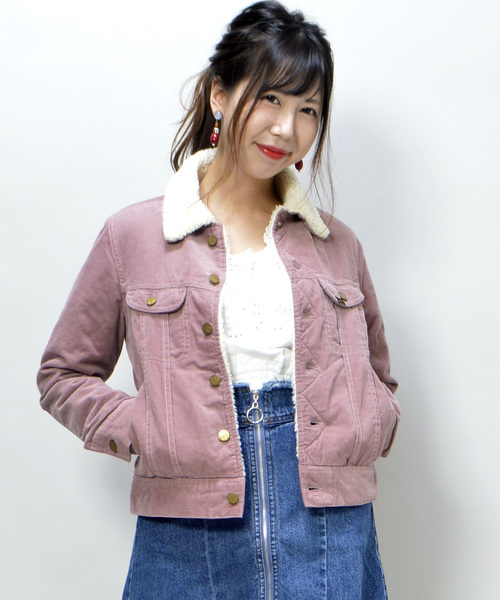 Lee（リー）の「【Lee】BOA STORM RIDER（その他アウター・レディース・ネイビー/ホワイト/ピンク・MEDIUM）」の3枚目の写真