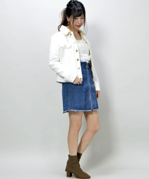 Lee（リー）の「【Lee】BOA STORM RIDER（その他アウター・レディース・ネイビー/ホワイト/ピンク・MEDIUM）」の5枚目の写真