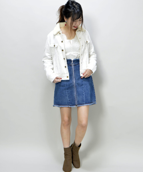 Lee（リー）の「【Lee】BOA STORM RIDER（その他アウター・レディース・ネイビー/ホワイト/ピンク・MEDIUM）」の6枚目の写真