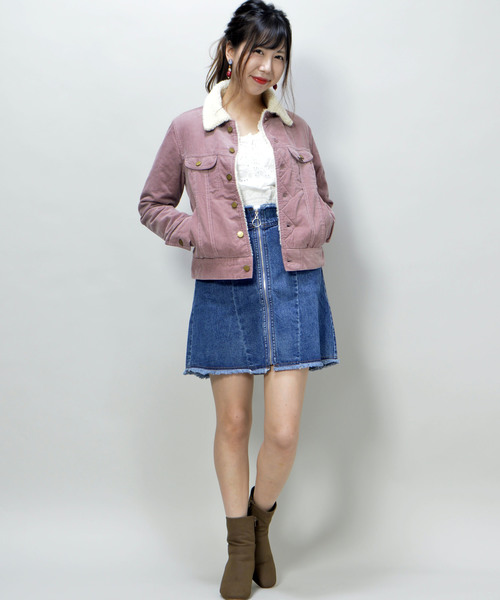 Lee（リー）の「【Lee】BOA STORM RIDER（その他アウター・レディース・ネイビー/ホワイト/ピンク・MEDIUM）」の7枚目の写真