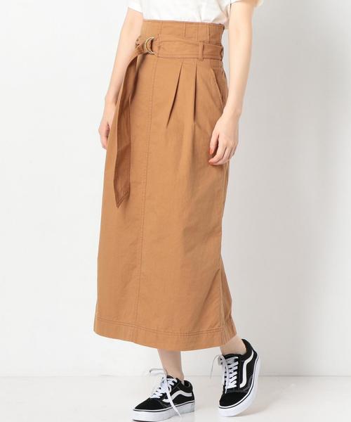 Another Edition（アナザーエディション）の「Dカンベルトハイウエストスカート（スカート・レディース・ブラック/ブラウン/ワインレッド・SMALL/MEDIUM）」の3枚目の写真