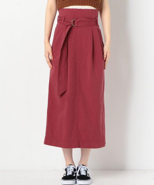 Another Edition（アナザーエディション）の「Dカンベルトハイウエストスカート（スカート・レディース・ブラック/ブラウン/ワインレッド・SMALL/MEDIUM）」の16枚目の写真